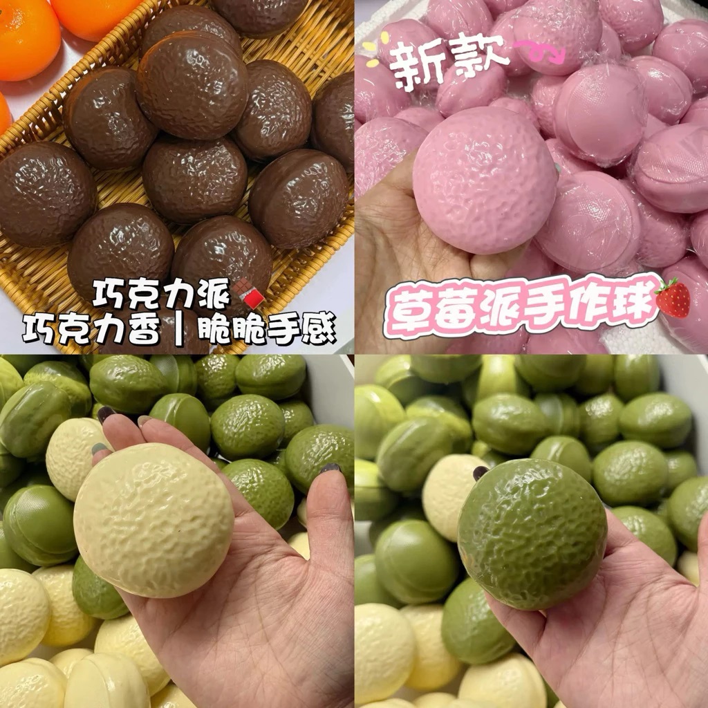 Đồ chơi Squishy Handmade hình chocopai - Matcha - Kem - Dâu - Socola